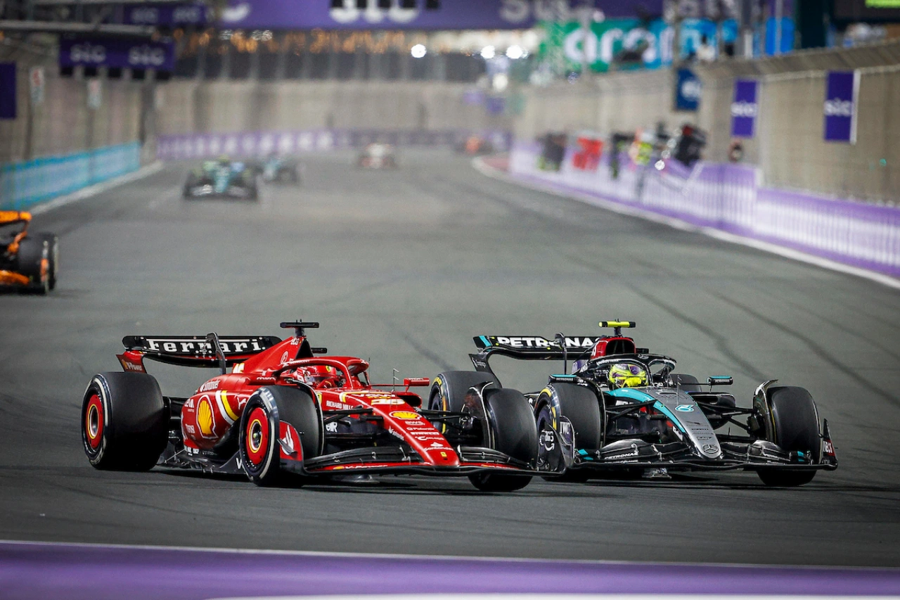 Charles Leclerc e Lewis Hamilton, GP Arabia 2024